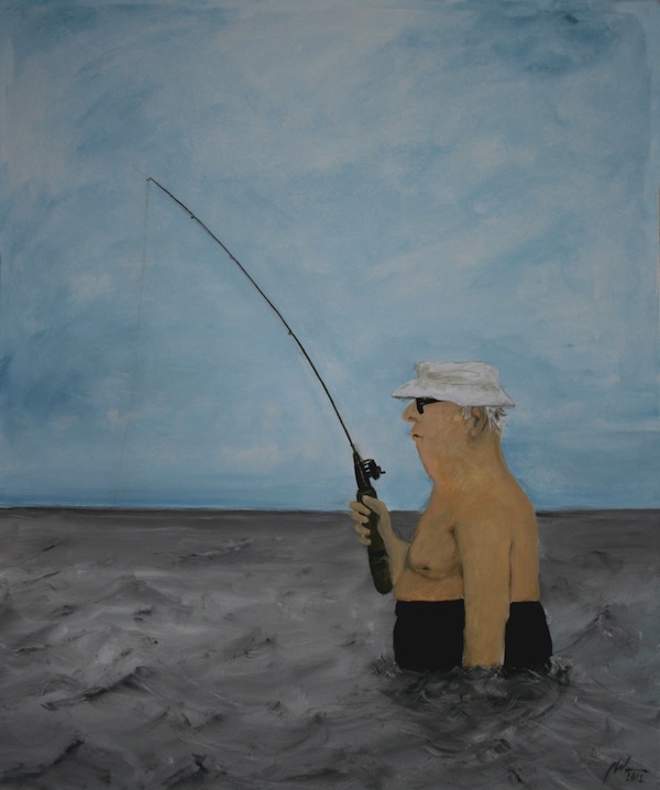 Mann im Meer